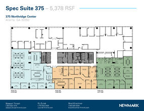 375 Northridge Rd, Atlanta, GA à louer Plan d’étage– Image 1 sur 1