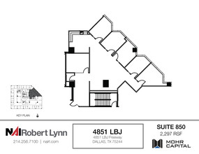 4851 Lyndon B Johnson Fwy, Dallas, TX à louer Plan d’étage– Image 2 sur 3