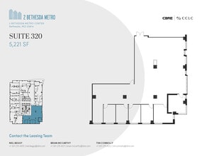 2 Bethesda Metro Ctr, Bethesda, MD à louer Plan d’étage– Image 1 sur 1