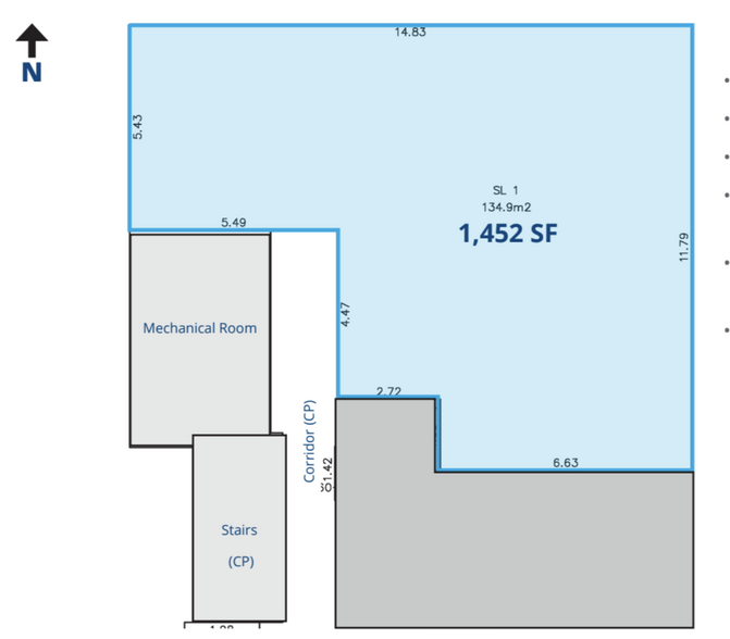 150 Cordova St E, Vancouver, BC à vendre - Plan d’étage – Image 1 sur 1