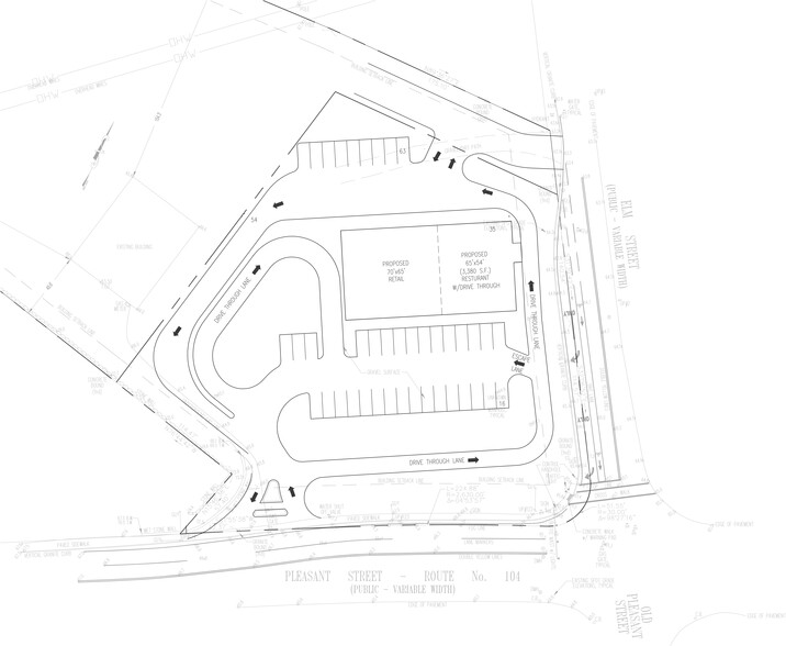 1307 Pleasant St, Bridgewater, MA à louer - Plan de site – Image 2 sur 8