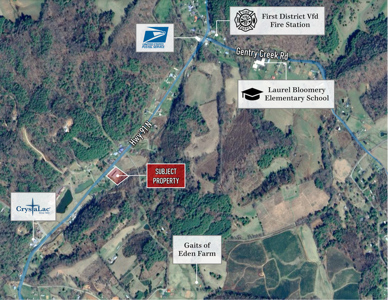 6600 Highway 91 N, Laurel Bloomery, TN à vendre - Aérien – Image 3 sur 4