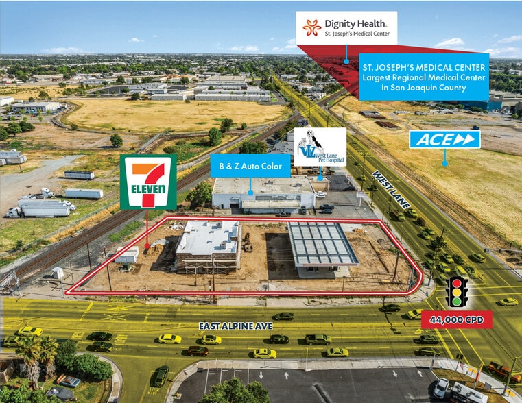 3230 West Ln, Stockton, CA à vendre - Aérien – Image 3 sur 10