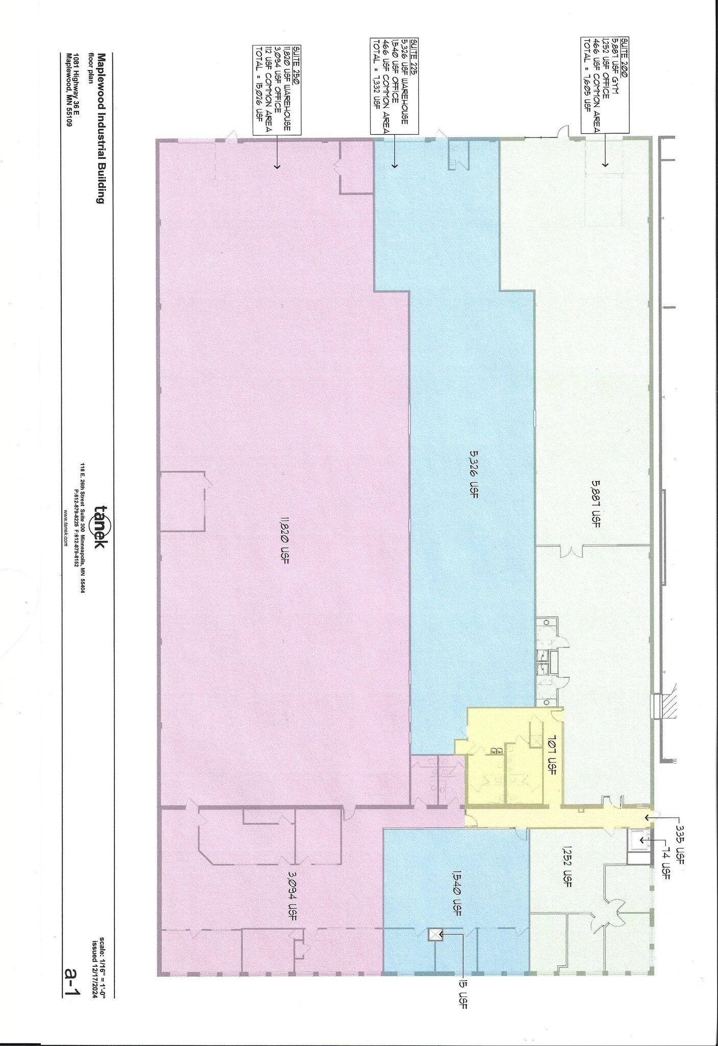 1081 E Highway 36, Maplewood, MN à louer Plan d’étage– Image 1 sur 1