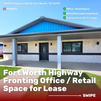 Plus de détails pour 12509 N Saginaw Blvd, Fort Worth, TX - Bureau, Local commercial à louer