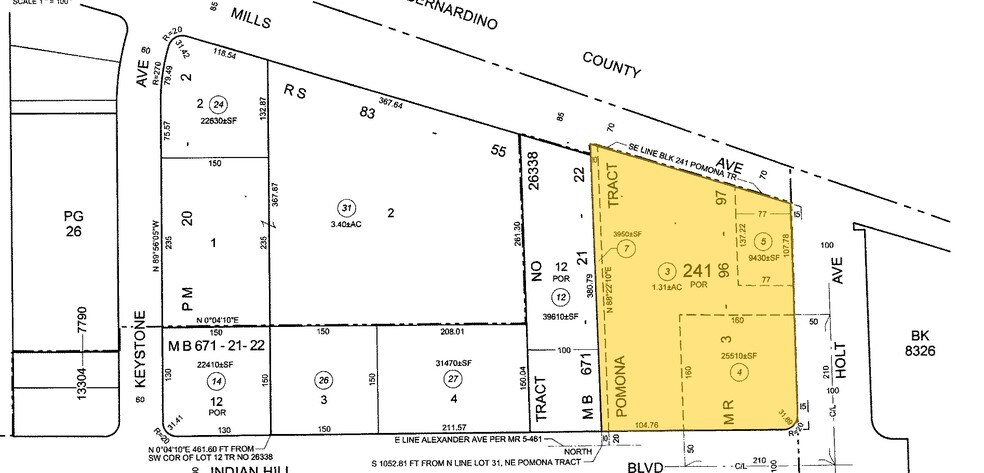 550 Indian Hill Blvd, Pomona, CA à louer - Plan cadastral – Image 2 sur 2