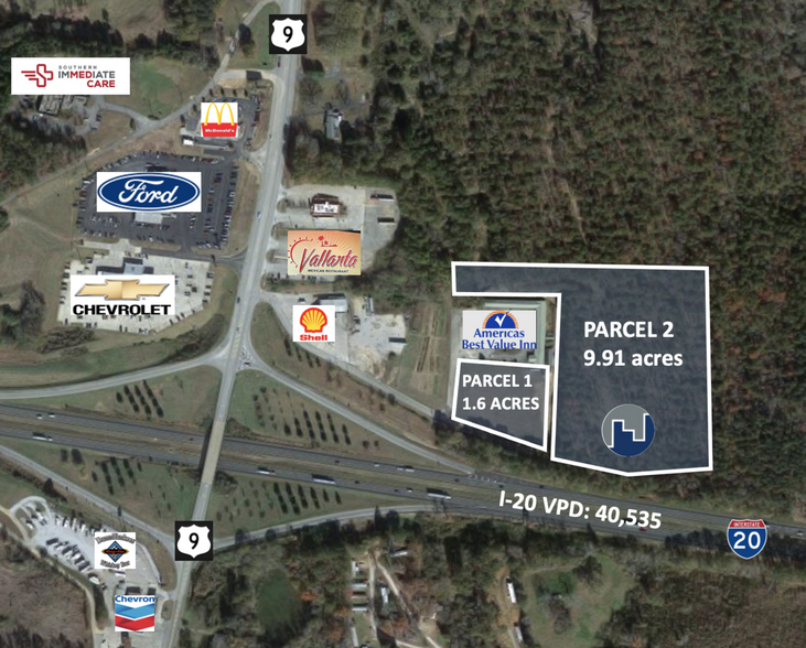 Heflin Land-Two Parcels (1.6-9.91 AC), Heflin, AL à vendre - Photo de l’immeuble – Image 1 sur 5