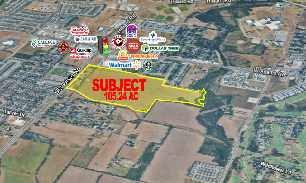 415 Old Waco Rd, Temple, TX à vendre - Aérien – Image 1 sur 2