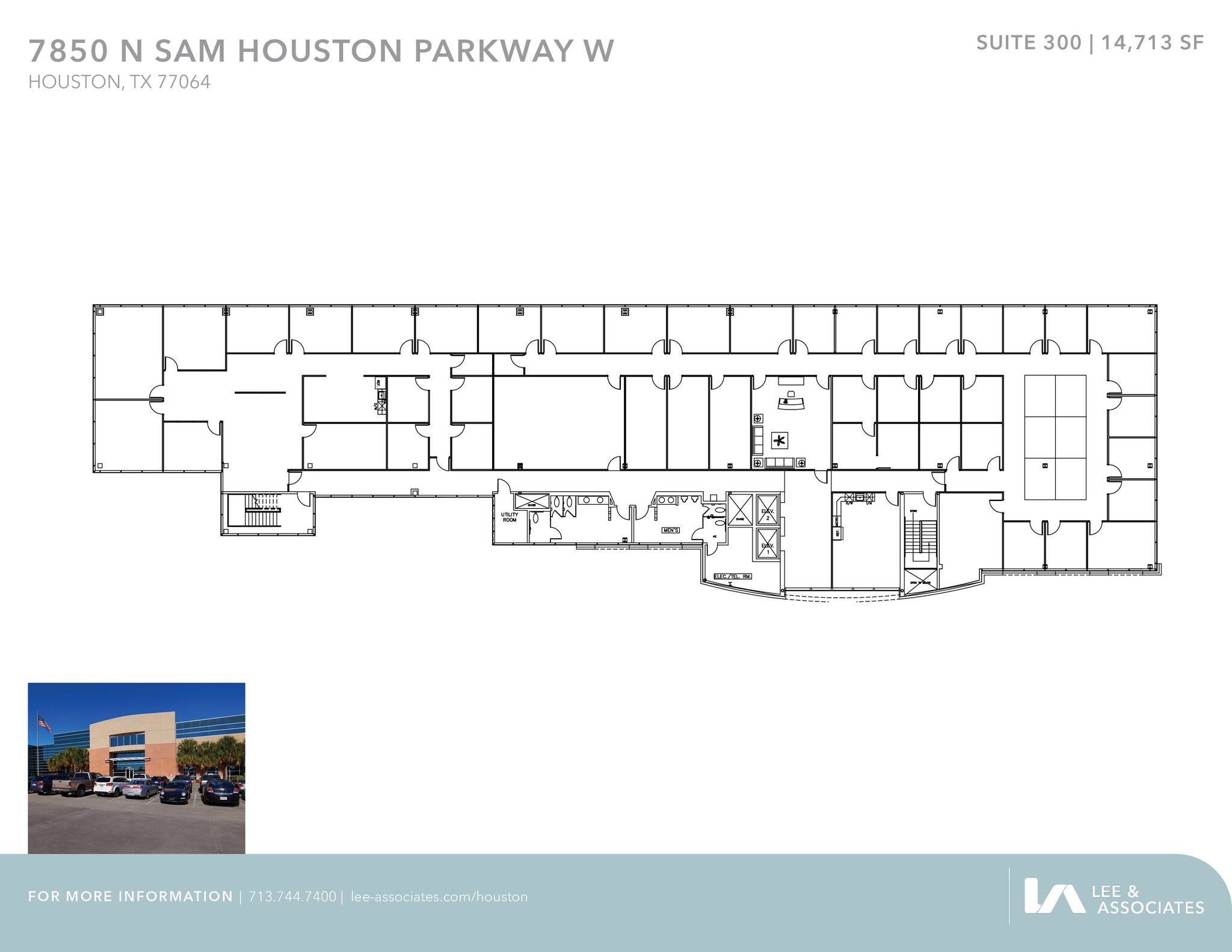 7850 N Sam Houston Pky W, Houston, TX à louer Plan d’étage– Image 1 sur 1