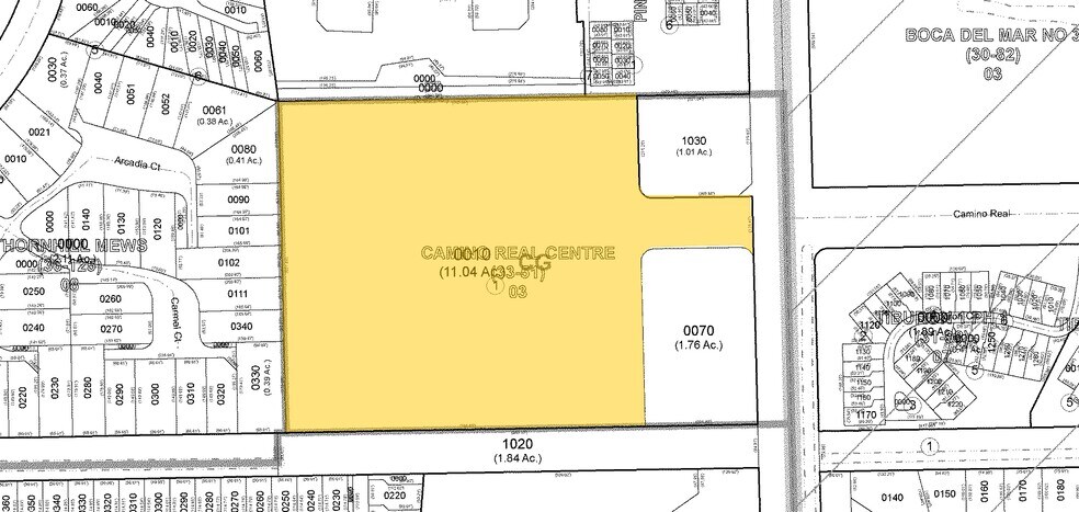 7300 W Camino Real, Boca Raton, FL à vendre - Plan cadastral – Image 2 sur 2