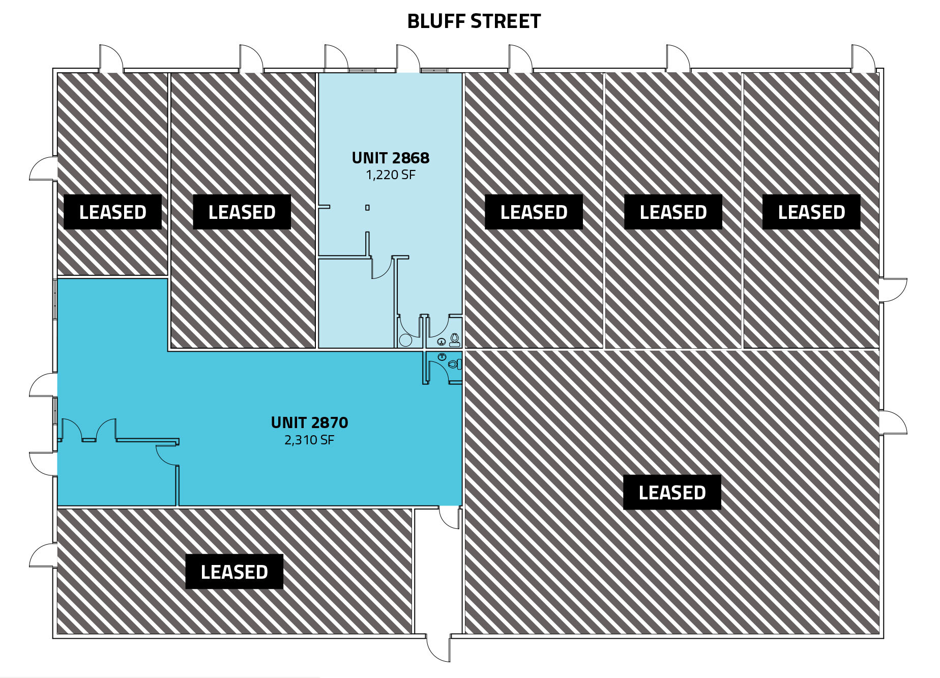 2860-2890 Bluff St, Boulder, CO à louer Plan d’étage– Image 1 sur 3