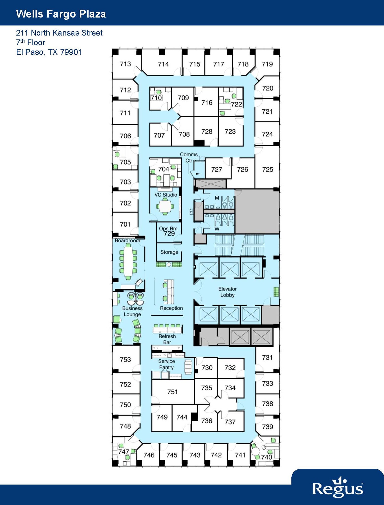 221 N Kansas St, El Paso, TX à louer Plan d’étage– Image 1 sur 1