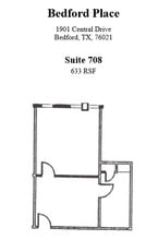 1901 Central Dr, Bedford, TX à louer Plan d’étage– Image 1 sur 1