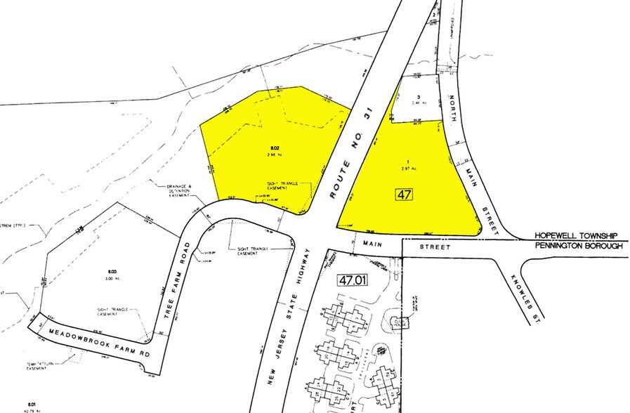 2 Tree Farm Rd, Pennington, NJ à louer - Plan cadastral – Image 2 sur 13