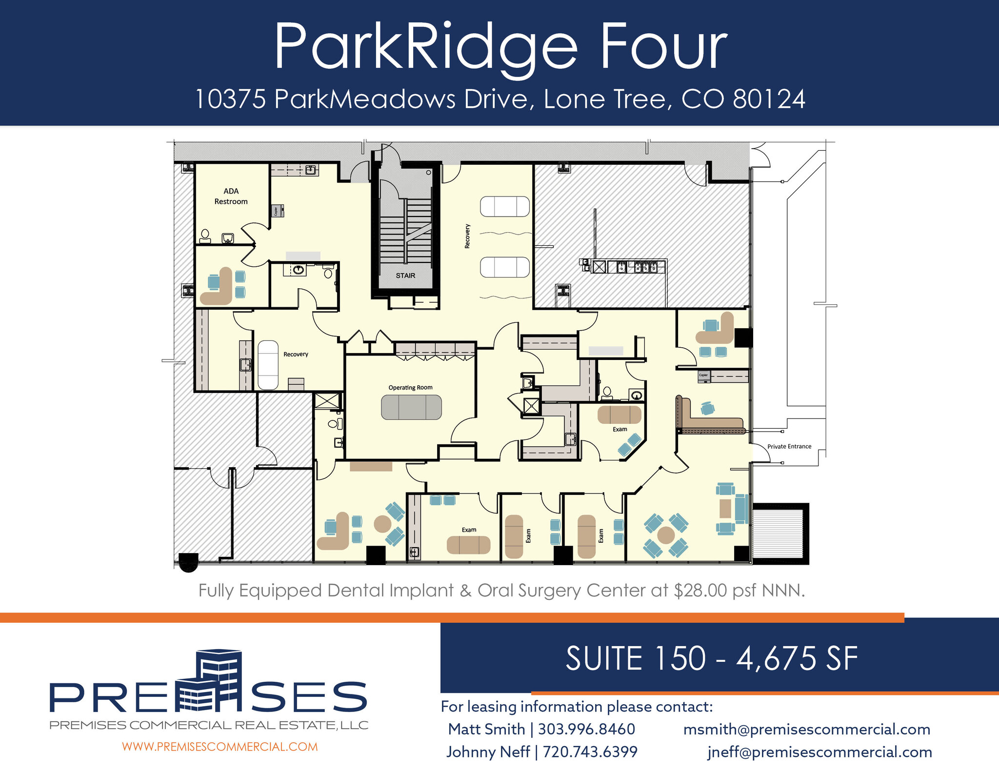 10375 Park Meadows Dr, Lone Tree, CO à louer Plan d’étage– Image 1 sur 1