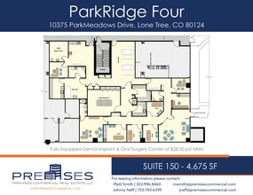 10375 Park Meadows Dr, Lone Tree, CO à louer Plan d’étage– Image 1 sur 1