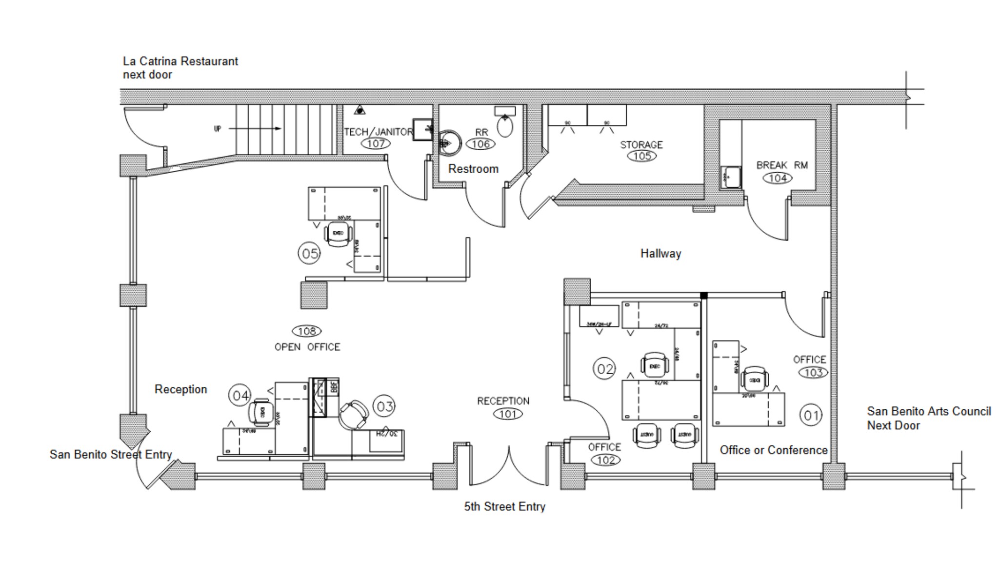 449-455 San Benito St, Hollister, CA à louer Plan de site– Image 1 sur 1