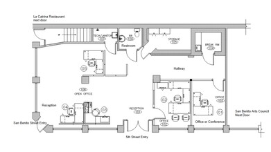 449-455 San Benito St, Hollister, CA à louer Plan de site– Image 1 sur 1