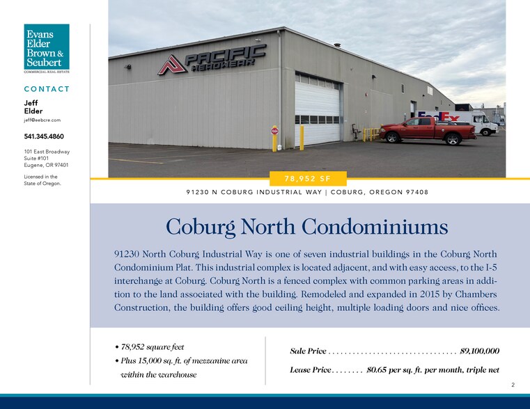 91230 Coburg Industrial Way, Eugene, OR à louer - Photo de l’immeuble – Image 3 sur 9