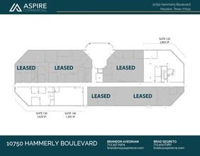 10750 Hammerly Blvd, Houston, TX à louer Plan d’étage– Image 2 sur 2