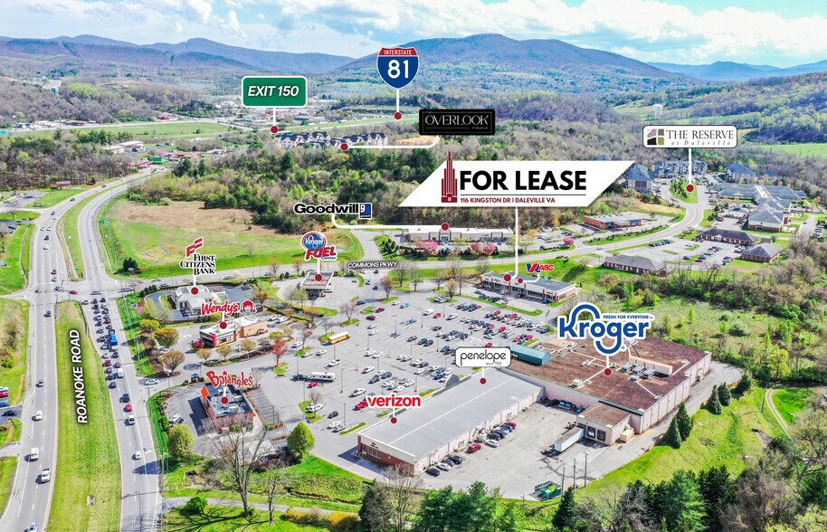 116 Kingston Dr, Daleville, VA à louer - Aérien – Image 2 sur 7