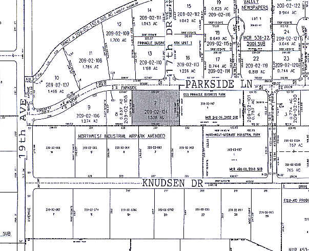 1733 W Parkside Ln, Phoenix, AZ à louer - Plan cadastral – Image 2 sur 3