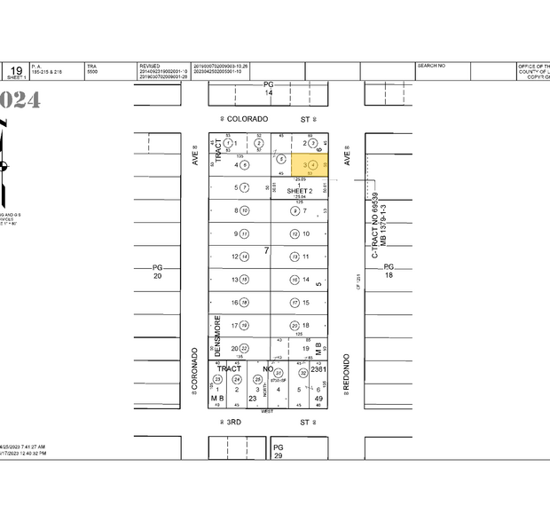 341-343 Redondo Ave, Long Beach, CA à louer - Plan cadastral – Image 3 sur 3