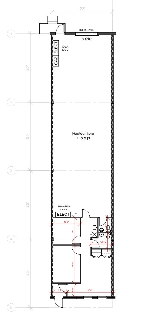 825-851 Rue McCaffrey, Montréal, QC à louer Plan d’étage– Image 1 sur 1