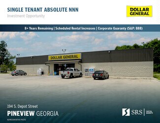 Plus de détails pour 194 Depot St, Pineview, GA - Local commercial à vendre