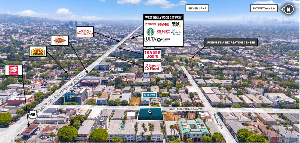 1023-1027 N Sierra Bonita Ave, West Hollywood, CA à vendre - Photo de l’immeuble – Image 2 sur 5