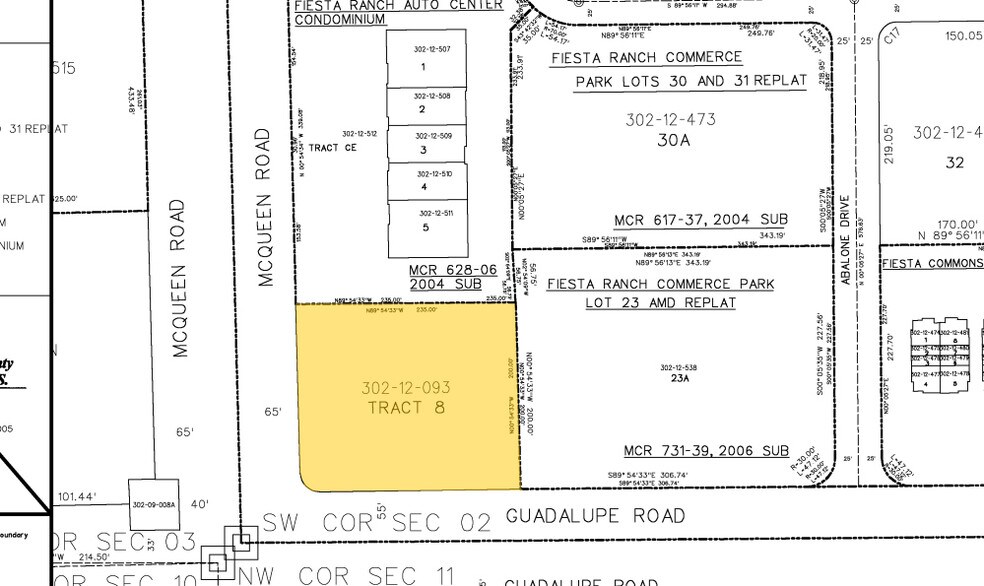 805 N McQueen Rd, Gilbert, AZ à louer - Plan cadastral – Image 2 sur 12