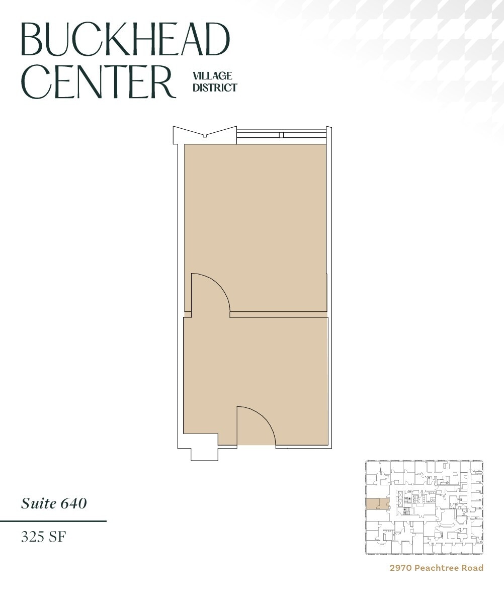 2970 Peachtree Rd NW, Atlanta, GA à louer Plan d’étage– Image 1 sur 1