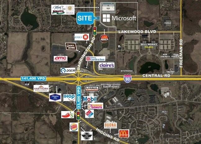 East Side of Barrington Rd, North Of Lakewood Blvd, Hoffman Estates, IL à vendre Photo principale– Image 1 sur 3
