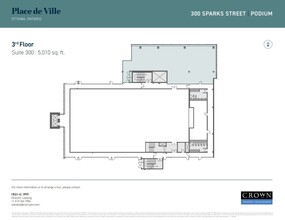 300 Sparks St, Ottawa, ON à louer Plan d’étage– Image 1 sur 1