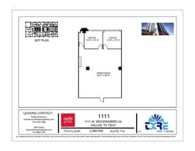 1111 W Mockingbird Ln, Dallas, TX à louer Plan d’étage– Image 1 sur 1