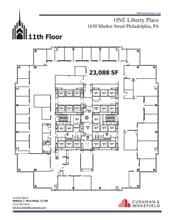1650 Market St, Philadelphia, PA à louer Plan d’étage– Image 1 sur 1