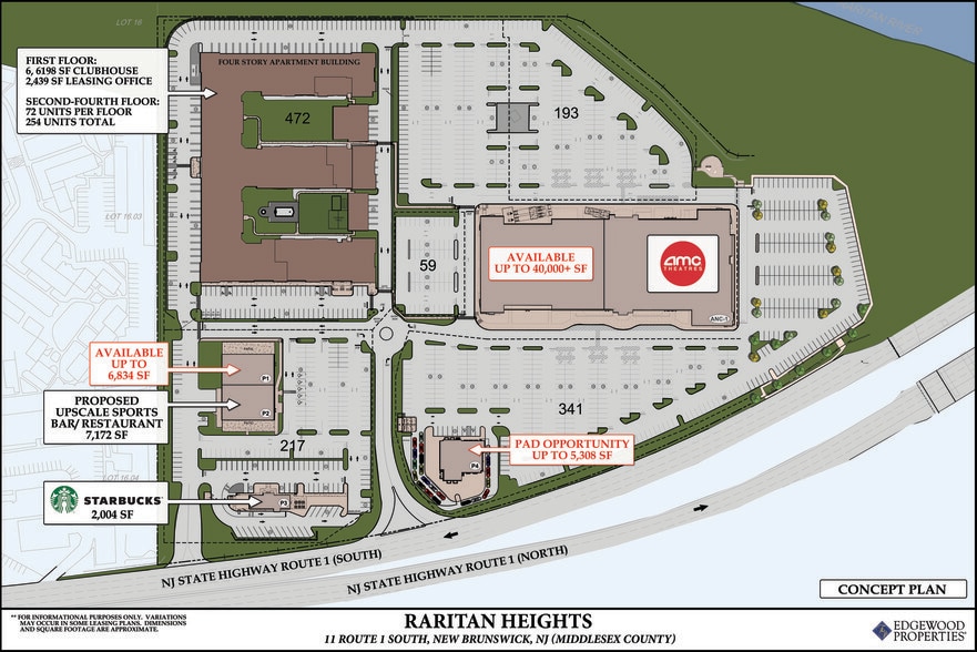 17 US Highway 1, New Brunswick, NJ à louer - Plan de site – Image 2 sur 2