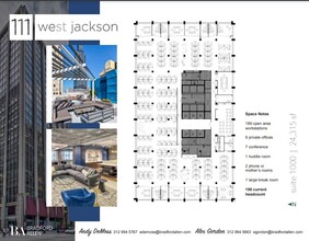 111 W Jackson Blvd, Chicago, IL à louer Plan d’étage– Image 1 sur 5