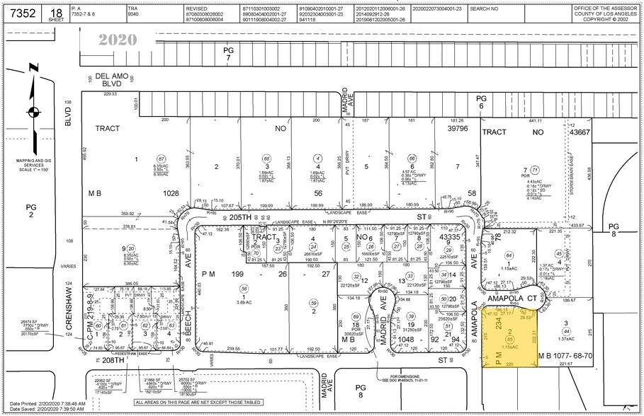 438 Amapola Ave, Torrance, CA à louer - Plan cadastral – Image 2 sur 4