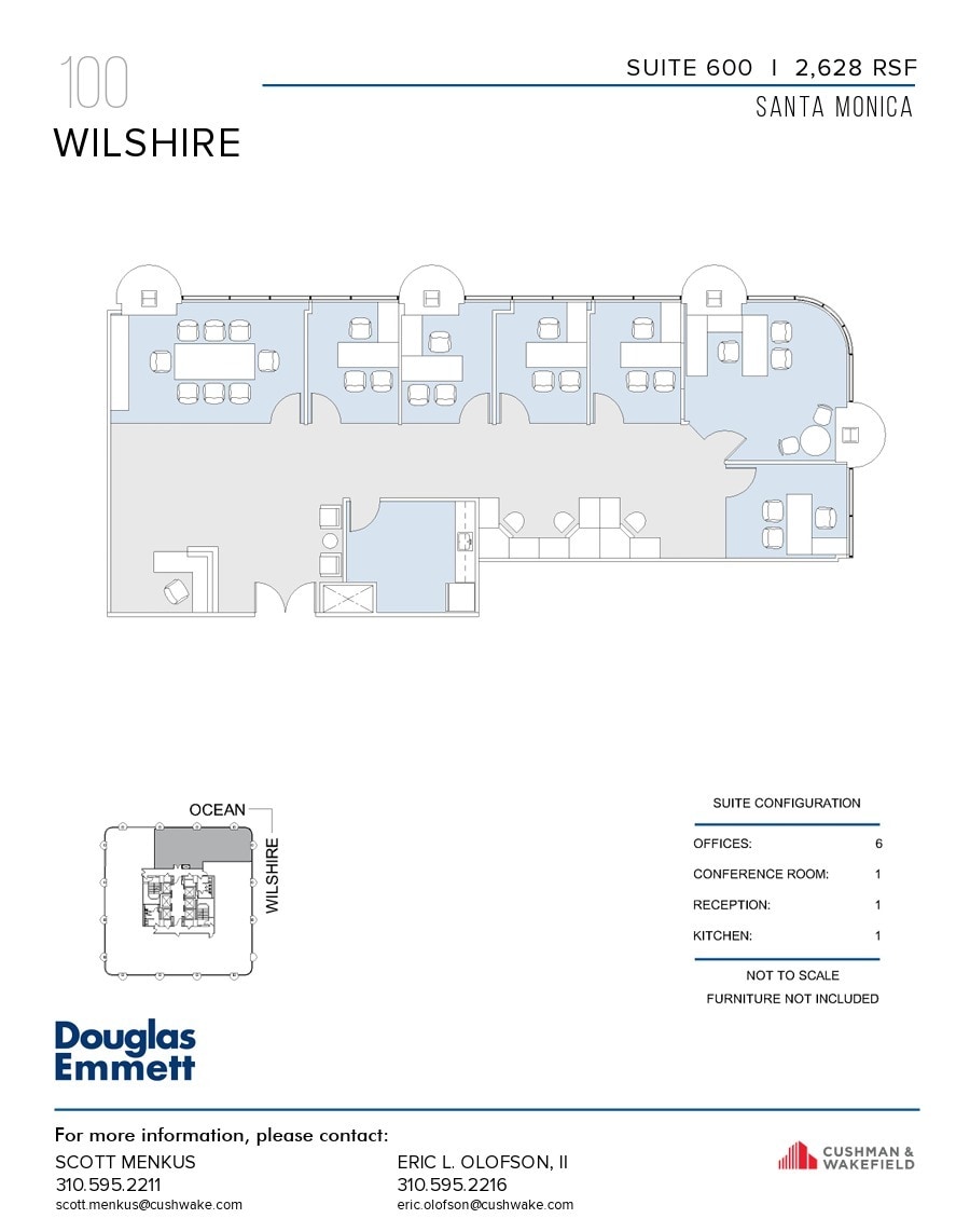 100 Wilshire Blvd, Santa Monica, CA à louer Plan d’étage– Image 1 sur 1