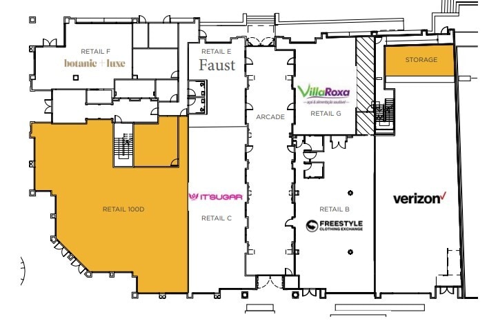 110 Cooper St, Santa Cruz, CA à louer Plan d’étage– Image 1 sur 1