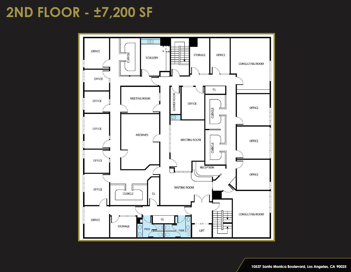 10537 Santa Monica Blvd, Los Angeles, CA à louer Plan d’étage– Image 1 sur 5
