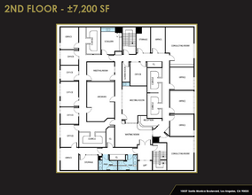 10537 Santa Monica Blvd, Los Angeles, CA à louer Plan d’étage– Image 1 sur 5