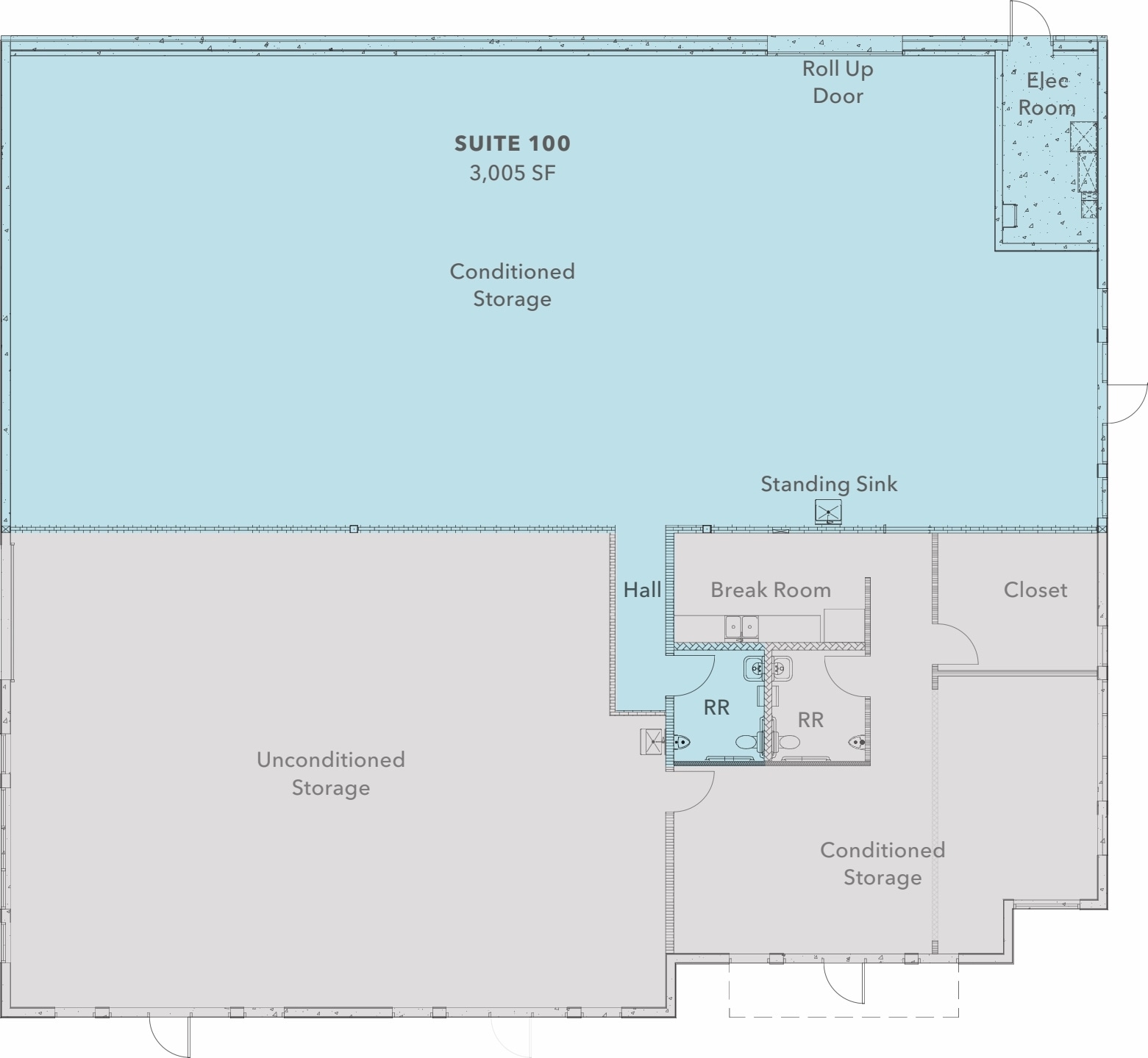 6141 Pacific St, Rocklin, CA à louer Plan d’étage– Image 1 sur 2