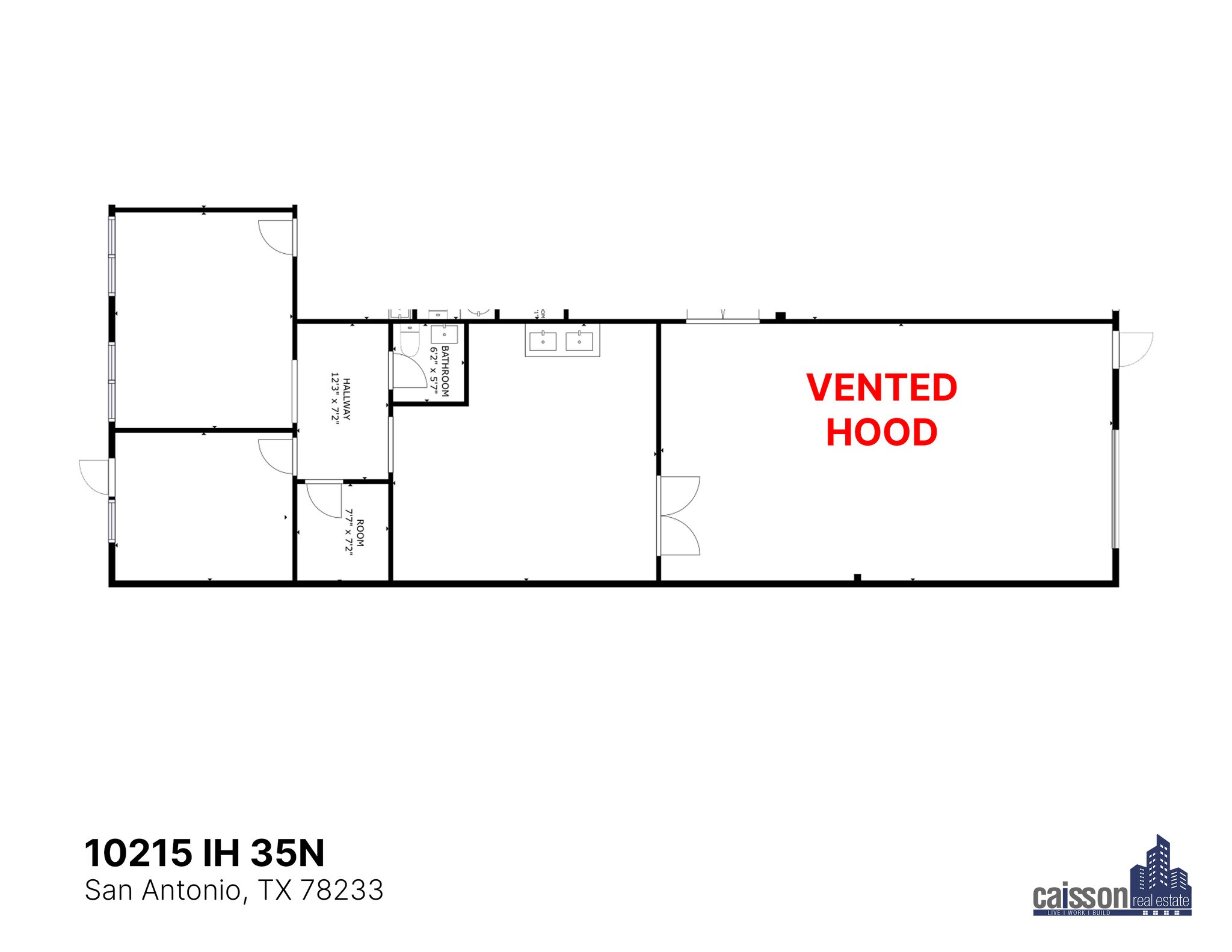 10201-10237 N IH 35, San Antonio, TX à louer Plan d’étage– Image 1 sur 1