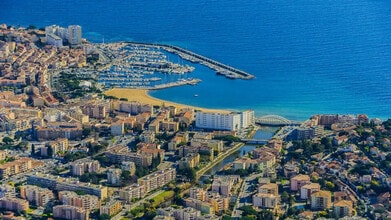Sainte-Maxime - Vue aérienne vue de carte