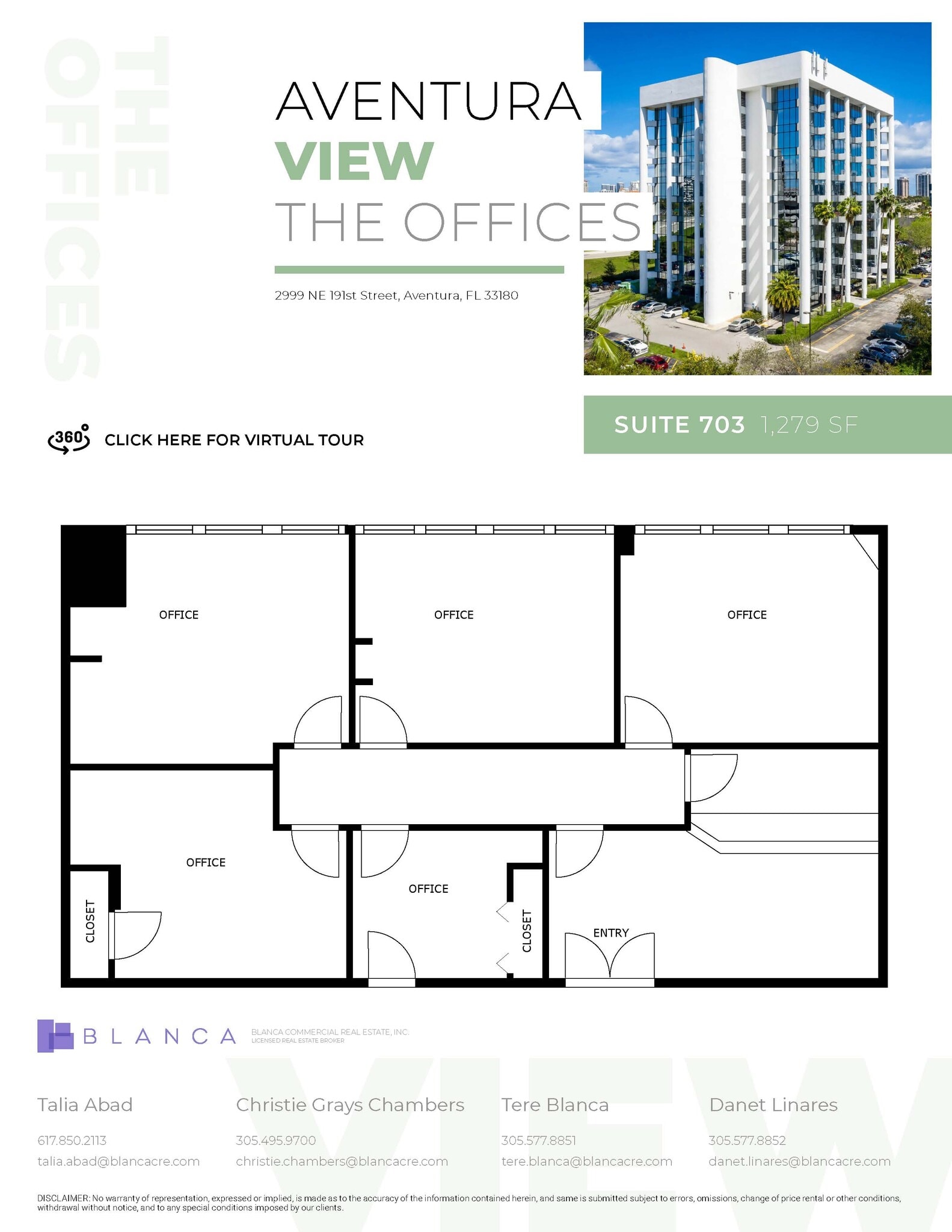2999 NE 191st St, Aventura, FL à louer Plan d’étage– Image 1 sur 1