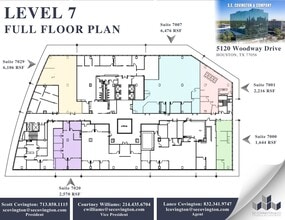5120 Woodway Dr, Houston, TX à louer Plan d’étage– Image 2 sur 2