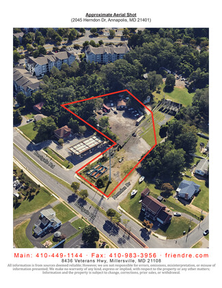 Plus de détails pour 2045 Herndon Dr, Annapolis, MD - Industriel/Logistique à vendre