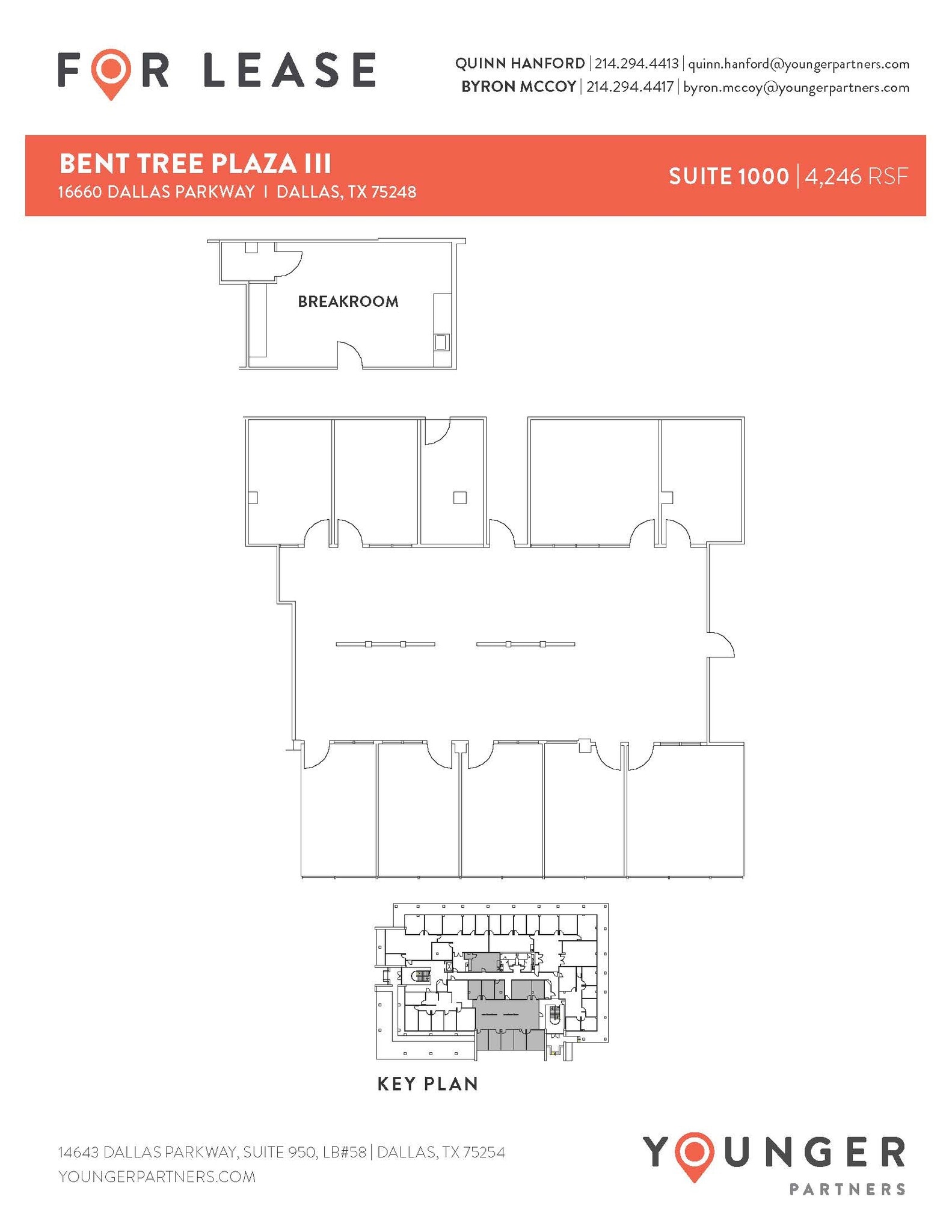 16610 N Dallas Pky, Dallas, TX à louer Plan d’étage– Image 1 sur 1